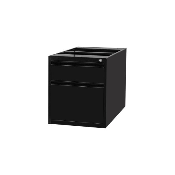 Lüllmann bodemcontainer, 2 laden, 535 x 460 x 790, diepzwart, 310321
