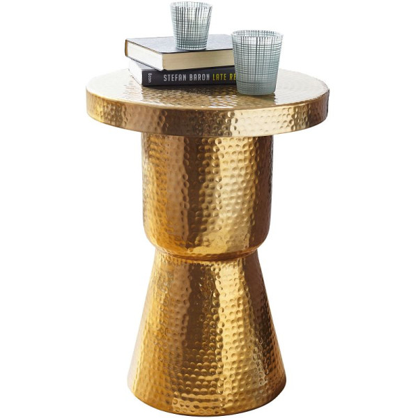 Wohnling Design bijzettafel DELYLA 43x59x43 cm aluminium goud, WL5.480