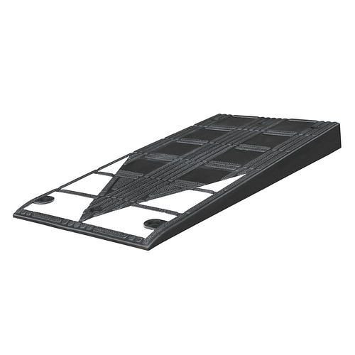 DENIOS stoeprand, gevulkaniseerd rubber, zwart, met witte reflecterende oppervlakken, 311199