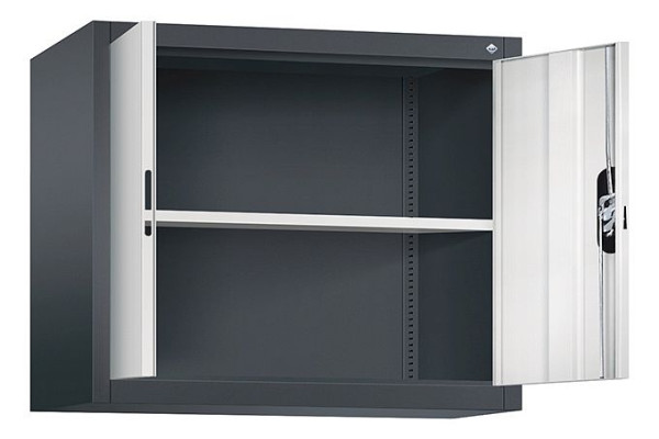 C+P bovenkast Acurado, H790xW930xD400mm, kleur: zwartgrijs/lichtgrijs, verzonken handgreep, 9265-000 S10202