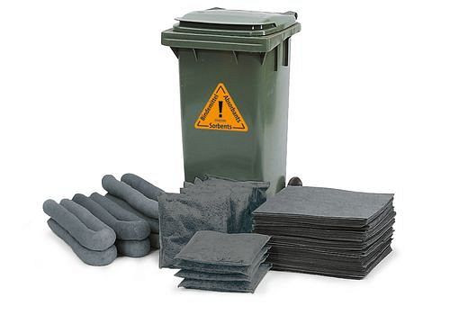 Navulset voor DENSORB-bindmiddelen in rolcontainer, versie "Universal", inhoud 147 liter, 157-368