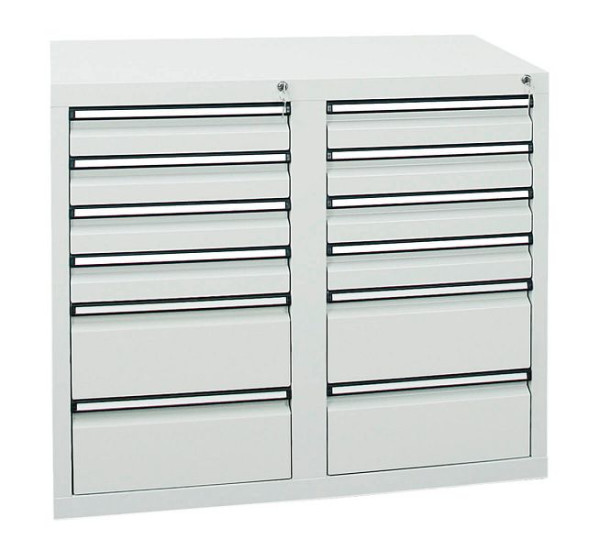 stumpf ladekast serie STS 410, RAL 7035/7035, 12 laden (8x100, 4x200 mm), 7102607