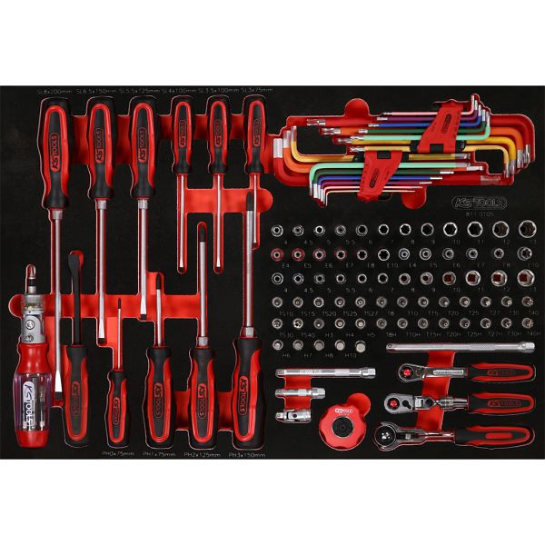 KS Tools PERFORMANCEplus gereedschapset 105-delig 1/4' dopsleutel, 811.0105