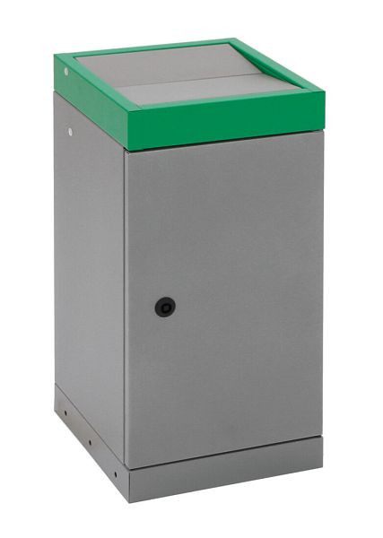 stumpf afvalscheiding ProTec-Plus, grijs alu / 6024, verzinkte binnenemmer, volume: 30 liter, 607-030-0-2-624