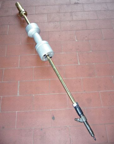 KS Tools injectortrekker met 6+3kg slaggewicht, 3-delig, 152.1055