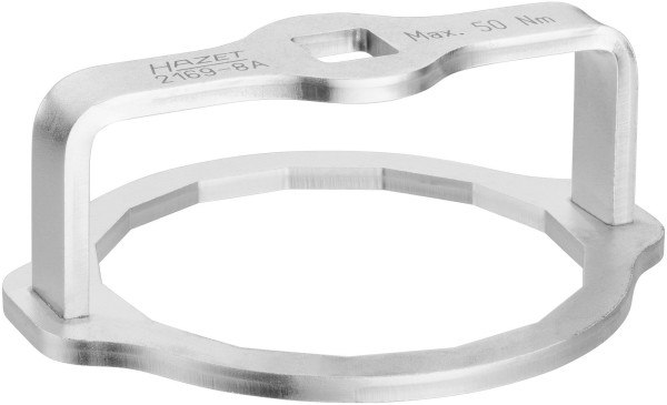 Hazet oliefiltersleutel, hol vierkant 12,5 mm (1/2 inch), uitwendig 15-punts profiel, 105 mm, 2169-8A