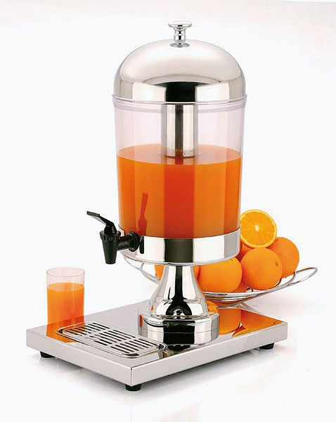 APS sapdispenser -INOX STAR-, 36 x 26 cm, hoogte: 55 cm, RVS, SAN, RVS crash ijsbuis, 8 liter, 10795