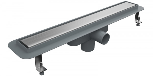 MERT lineaire douchegoot met RVS rooster (304), 600 mm, geborsteld, DU-PLD-60