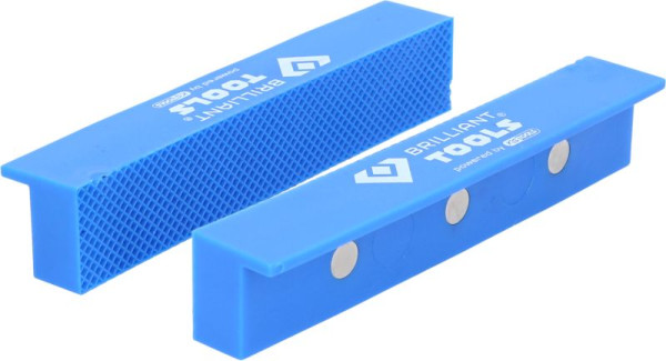 Brilliant Tools Vise beschermkaken met structuur, 2 stuks, kunststof, BT156941