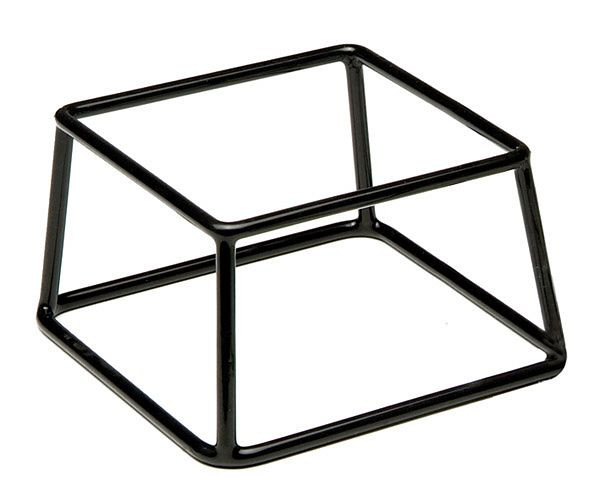 APS buffetstandaard -MULTI-, 18 x 18 cm, hoogte: 10 cm, metaal, zwart gecoat, voorzien van antislip rubberen coating, 33251
