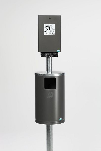 VAR hondentoilet DS 1, metallic grijs, 21192