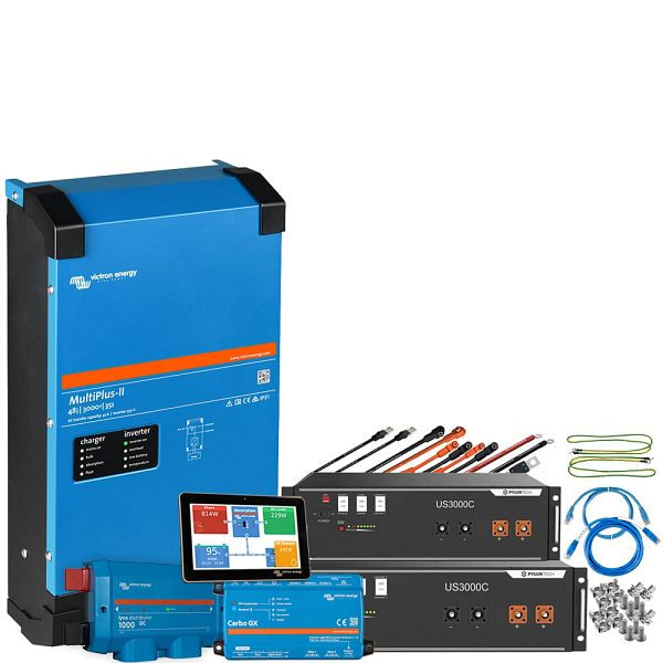 Offgridtec backup kit 7kWh Pylontech LiFePO4 batterij - Victron MultiPlus II 48/5000 omvormer 1-fase, 4-01-013725-001