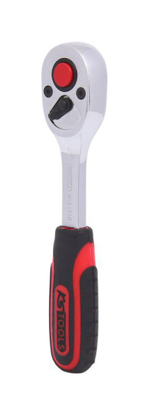 KS Tools 1/4" CHROMEplus mini-omschakelratel, 72 tanden, 918.1510