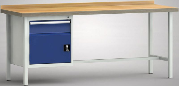 KLW standaard werkbank - 2000 x 700 x 840 mm L x D x H, WS116N-2000M40-E1681