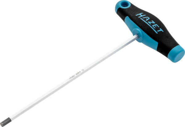 Hazet-schroevendraaier, met T-greep, binnenzeskantprofiel, 4 mm, zeskantkling, ergonomisch HAZET 2-componenten T-greep, 828-4