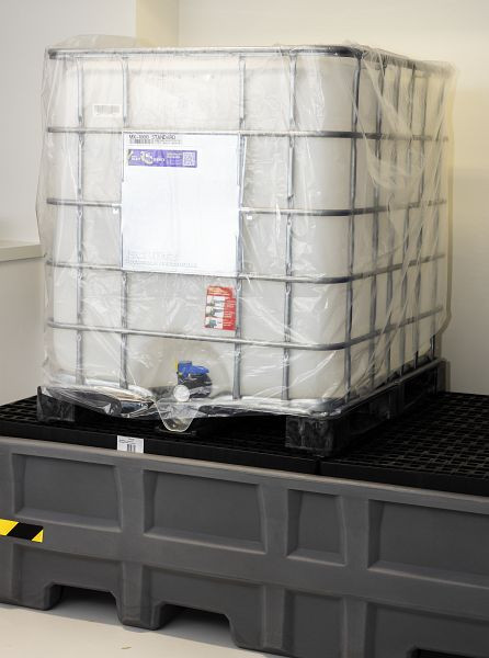 DENIOS IBC dekzeil, LDPE, transparant, 279-049