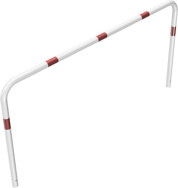 Schake buisbeugel van stalen buis Ø 48 x 2,5 mm zonder dwarsbalk voor inzetting in beton, totale breedte 2000 mm, totale hoogte 1000 mm, gecoat, 448_08B
