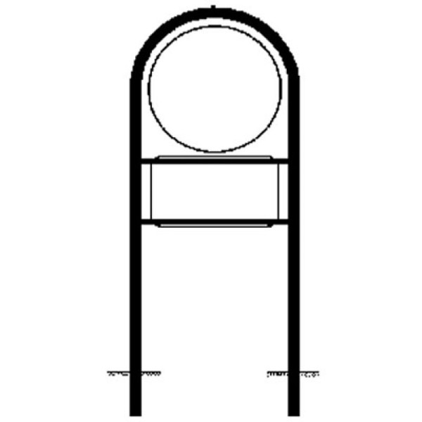 Stone HGS buisframe type 19, Ø 420 mm en 231x420 mm, 1750 mm/1000 mm, az-8551