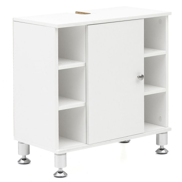 Wohnling wastafelkast 60 x 64 x 32 cm wit met deur, WL5.752