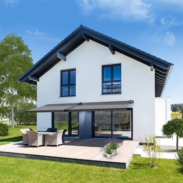 HOME DELUXE LED volledig cassettescherm ELOS - 585 x 300 cm antraciet, 49435