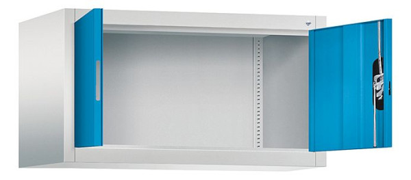 C+P bovenkast Acurado, H500xW930xD500mm, kleur: lichtgrijs/lichtblauw, verzonken handgreep, 9284-000 S10200