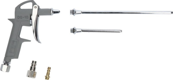 Brilliant Tools persluchtblaaspistool inclusief 3 verwisselbare mondstukken, BT161103