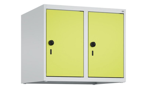 C+P kastopzet Classic PLUS, bovenkast, 7035/0024, veiligheidsdraaisluiting, 500x600x500mm, 2 vakken, 080090-20 S10010