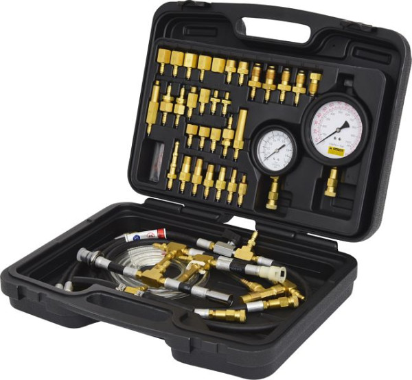 KS Tools Master brandstofinjectiesysteem-druktesterset voor benzinemotoren, 42-delig, 150.2325