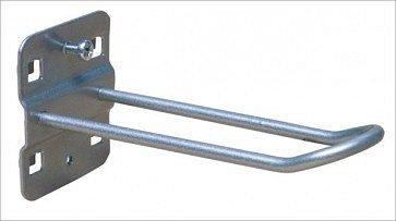 ADB houder voor zelfbedieningsverpakking, geschikt voor europerforatie (10x10 mm / 38x38 mm), Ø: 5 mm, afmetingen LxB: 125 mm x 30 mm, 23185