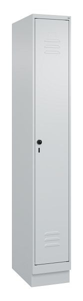C+P luierkluis Classic PLUS met middenwand, bodem, 1950x300x500mm, 7035/7035, veiligheidsdraaigrendel, 080020-10F S10009