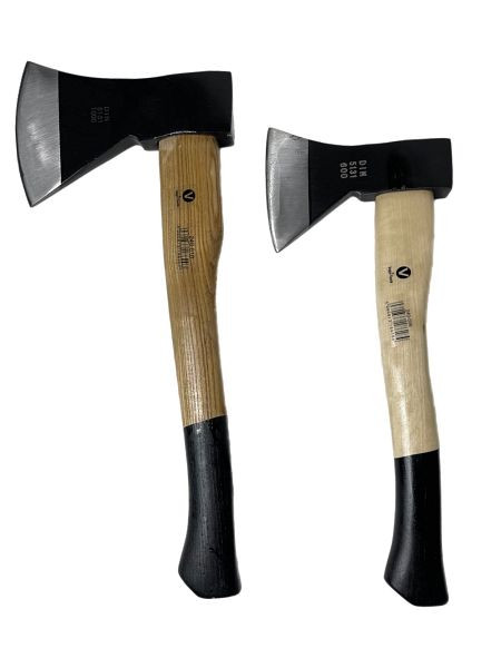VaGo-Tools bijl tuinbijl kloofbijl kloofbijl houten steel 2-delige set bijl 600 1000 g, 240-006/010_fv