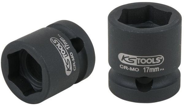 KS Tools 1/2" zeskant-slagdop, extra kort, 17,0 mm, 515.0064