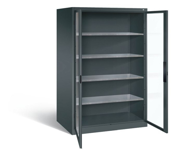 C+P gereedschapskast Acurado, H1950xB1200xD800mm, kleur: antracietgrijs, verzonken handgreep, 8934-055 S10020