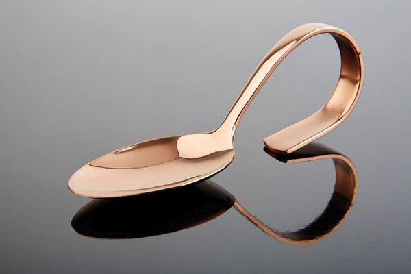 APS gourmetlepel -CLASSIC-, lengte: 12 cm, 18/8 roestvrij staal, koperlook, 00692