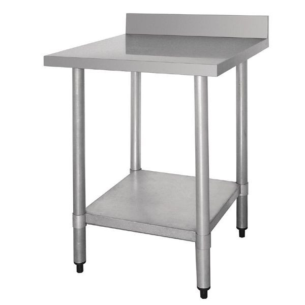 Vogue werktafel met opstand en plank 60 x 60cm, T379