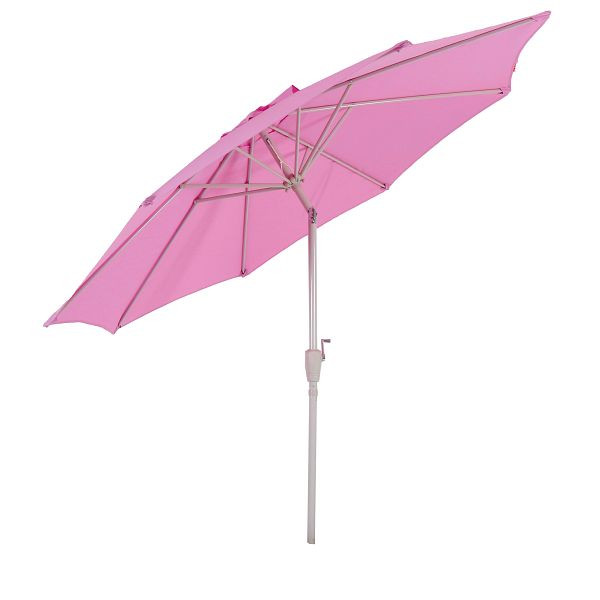 Mendler parasol N18, tuinparasol, Ø 2,7m kantelbaar polyester/aluminium 5kg, lila, 76713