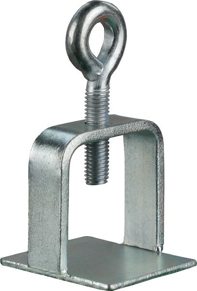 Schake bordklem, verzinkt, zonder ogen/haken, voor 40 x 40 mm / Ø 42 mm schachtbuis, 31310