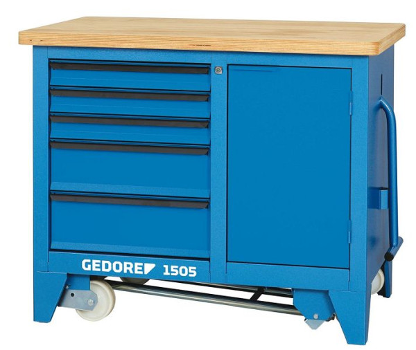 GEDORE verrijdbare werkbank, 900 x 1100 x 652 mm, 6621780