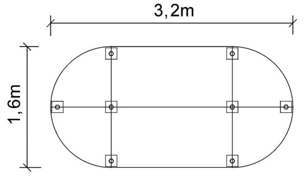 Hammerbacher Vergadertafelsysteem K-Serie Set K4, 320 x 240 cm, 4x VKP91, 2x VKP08, 2x VKP16, 12x VSTFK, wit, VSETK4/W/C