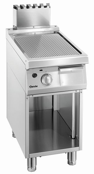 Bartscher bakplaat gas 700, B400, gegroefd, 2855071
