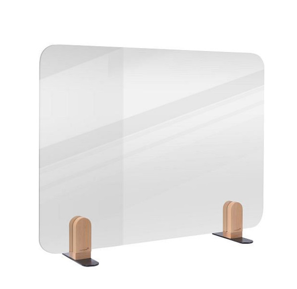 Legamaster ELEMENTS transparant tafelschot 60x80cm acryl incl. 2 beugels, 7-209720