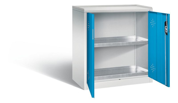 C+P klimaatkast Acurado, H1000xW930xD500mm, kleur: lichtgrijs/lichtblauw, verzonken handgreep, 8821-315 S10162