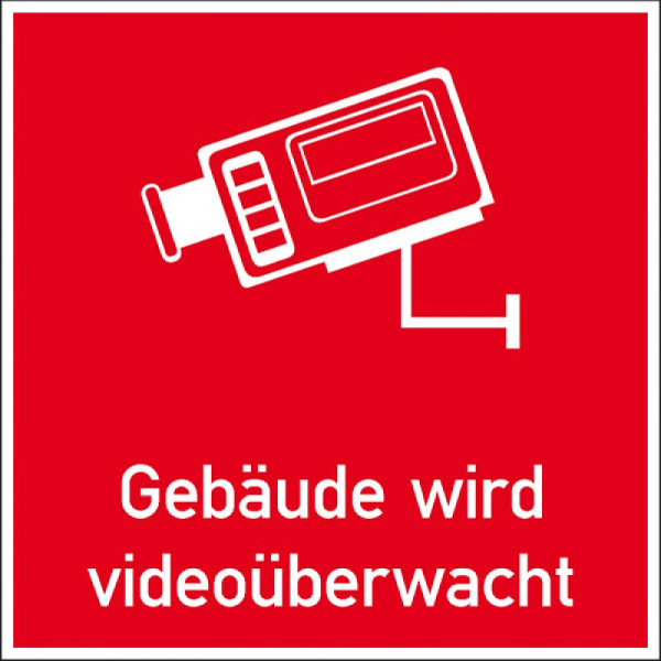 Stein HGS HGS aankondigingscombinatiebord, gebouw staat onder videobewaking, 100 x 100 mm/film, enkel, 21.g5022