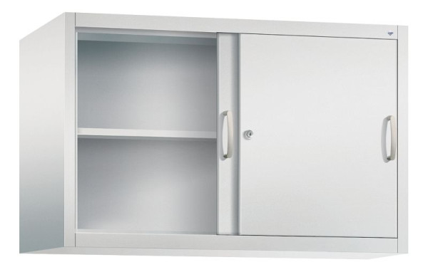 C+P bovenkast Acurado, H790xB1200xD500mm, kleur: lichtgrijs, beugelgreep, 2 niveaus, 2055-00 S10058