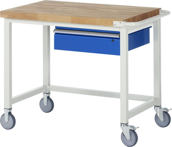 RAU verrijdbare werkbank serie 8000, 1 x lade, 1000x880x700 mm, 05-8001A1-107B4S.11