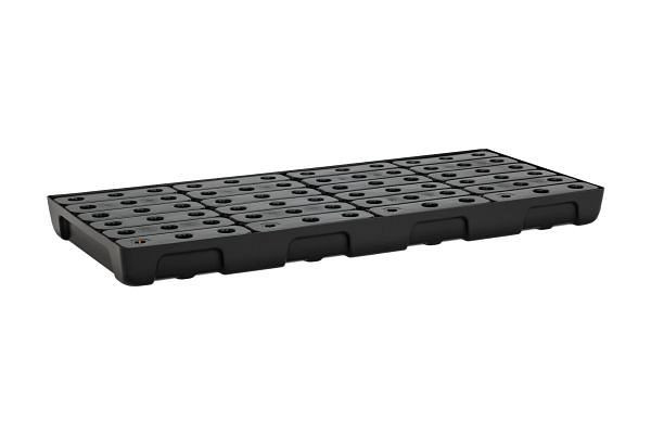 Cemo PE-plankenopvangbak 130 x 60 met rooster / 44 l, 11740