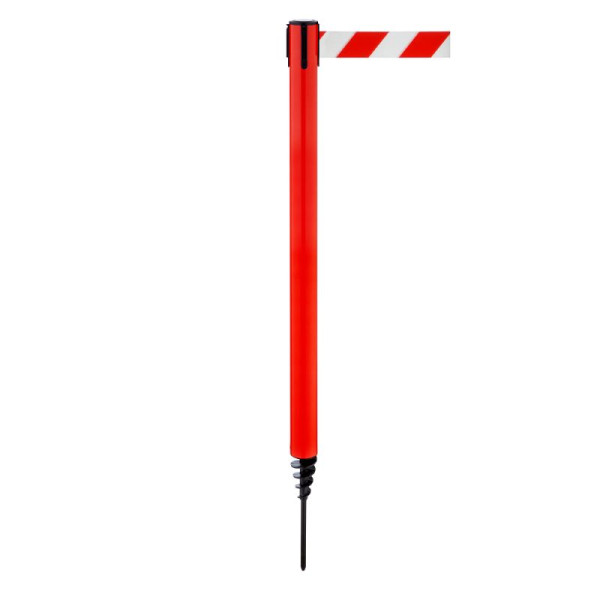 Stein HGS HGS personengeleidingssysteem -P-Line Outside-, rood, rood/wit diagonaal (gearceerd), met riemeindstuk (standaard), 37687-1101