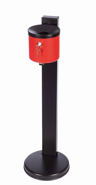 TKG staande asbak RONDO SENIOR afsluitbaar Rood, 350090