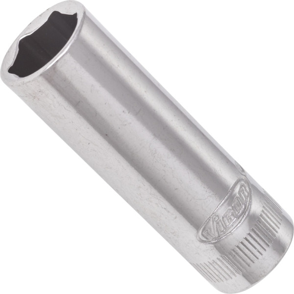 VIGOR dopsleutelinzet, lang, hol vierkant 6,3 mm (1/4 inch), buitenzeskantprofiel, 11 mm, V2699N