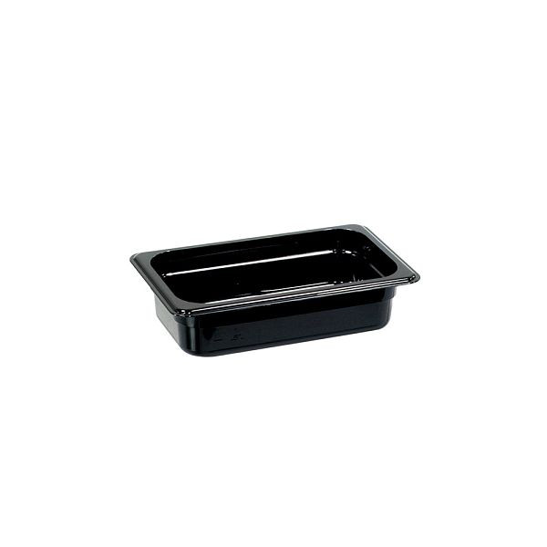 Stalgast Gastronormbak, polycarbonaat, zwart, GN 1/4